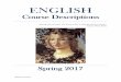 Course Descriptions - Department of English
