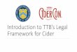 Introduction to TTBs Legal Framework for Cider (POSTING)