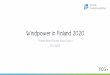 Windpower in Finland 2020 - Suomen Tuulivoimayhdistys