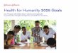 Health for Humanity 2025 Goals - Johnson & Johnson