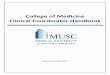 College of Medicine Clinical Coordinator Handbook