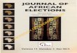 JOURNAL OF AFRICAN ELECTIONS - University of Ibadan