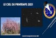 LE CIEL DU PRINTEMPS 2021 - Astrosurf