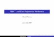 FLINT and Fast Polynomial Arithmetic - SageWiki - Sage Wiki