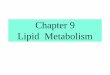 Chapter 9 Lipid Metabolism - ndl.ethernet.edu.et