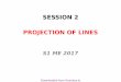SESSION 2 PROJECTION OF LINES - KTU NOTES