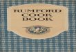 RUMFORD COOK BOOK - Frugal SOS