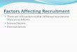 Factors Affecting Recruitment - Centurion University