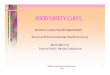 FOOD SAFETY CLASS