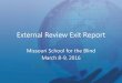 External Review Exit Report