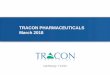 TRACON PHARMACEUTICALS March 2018