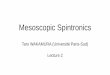 Mesoscopic Spintronics - equipes.lps.u-psud.fr