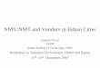 NMV/NMT and Vendors in Indian Cities