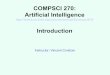 COMPSCI 270: Artificial Intelligence