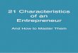 21 Characteristics of an Entrepreneur