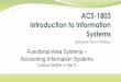 Functional Area Systems Accounting Information Systems