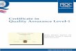 Certificate in Quality Assurance Level-1