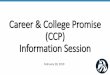 Career & College Promise (CCP) Information Session
