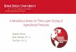 A Modelica Library for Thin-Layer Drying of Agricultural 
