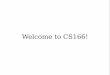 Welcome to CS166!