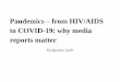 Pandemics – from HIV/AIDS to COVID-19: why media reports 
