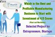 Which is the Best and Profitable Manufacturing Business to 