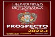 PROSPECTO 2022 1 - UNSCH
