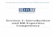 Session 1: Introduction and HR Expertise Competency