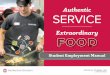 Dining Services Student Employee Manual