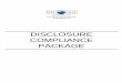 DISCLOSURE COMPLIANCE PACKAGE - NYCHDC