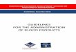 Guidelines for the administration of blood products 2nd 