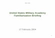 United States Military Academy Familiarization Briefing