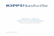 Grade K math Practice workbook - KIPP Nashville