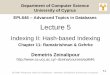 Lecture 5 - Hash-based Indexing