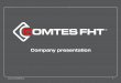 Company presentation - COMTES FHT