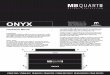 MBQ Onyx Amplifier Manual front cover - Maxxsonics