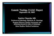 Genetic Testing, CLIAC Report