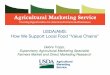 USDA/AMS: How We Support Local Food “Value Chains”