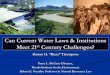 Can Current Water Laws & Institutions Meet 21st Century 
