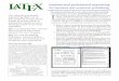 LATEX Sophisticated professional typesetting