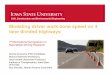 Modeling driver work-zone speed on 4 lane divided highways
