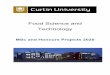 Food Science and Technology - Curtin University