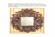 Magnificent Italian baroque reticulated walnut mirror, The 
