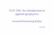 GLE 594: An introduction to applied geophysics