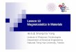 Lesson 12 Magnetostatics in Materials - National Tsing Hua 