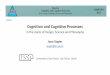 Keynote Cognition and Cognitive Processes