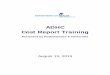 ADHC Cost Report Training