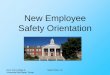 New Employee Safety Orientation - Siena College
