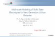 Multi-scale Modeling of Solid State Electrolytes for Next 