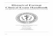 Historical Format Clinical Exam Handbook